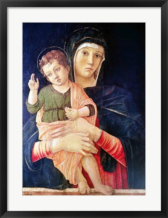 Framed Virgin and Child Blessing Print