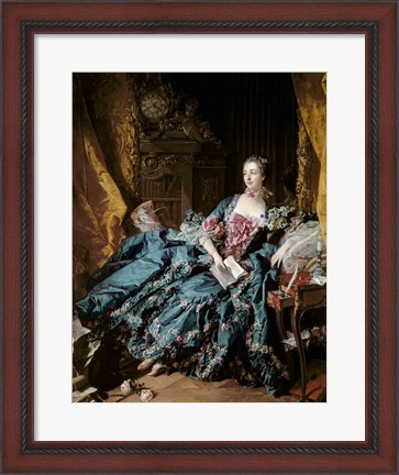 Framed Madame de Pompadour, 1756 Print