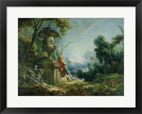 Framed Pastoral Scene Print