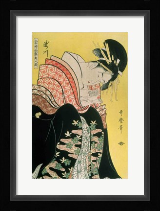 Framed Takigawa from the Tea-House, Ogi Print