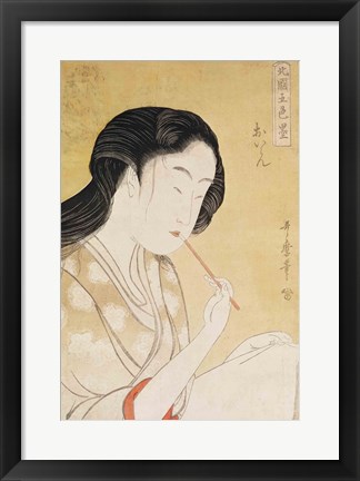 Framed Portrait of a Woman Print