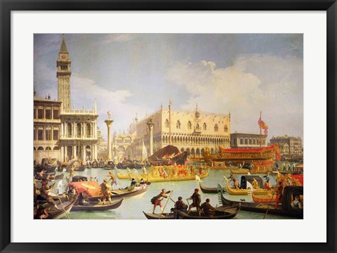 Framed Betrothal of the Venetian Doge to the Adriatic Sea Print