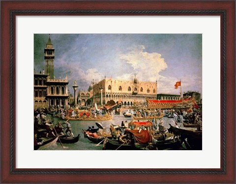 Framed Return of the Bucintoro on Ascension Day Print