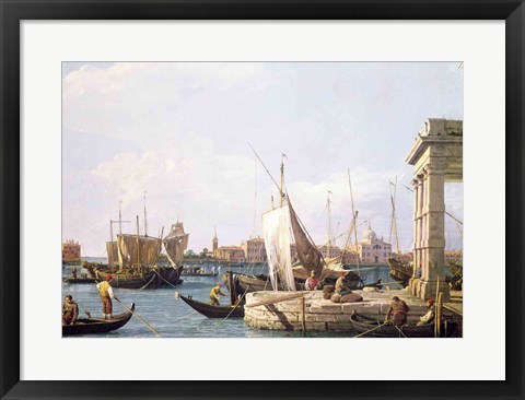 Framed Punta della Dogana, 1730 Print