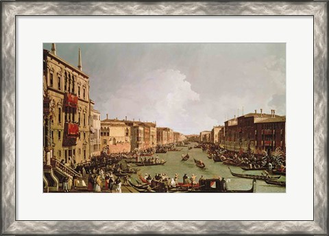 Framed Regatta on the Grand Canal Print