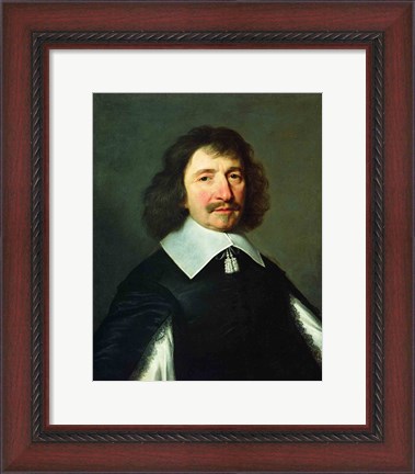 Framed Portrait of Vincent Voiture Print