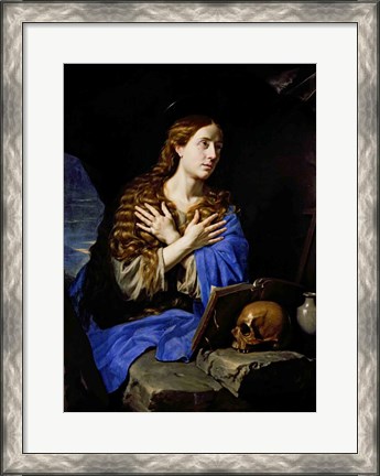 Framed Penitent Magdalene, 1657 Print
