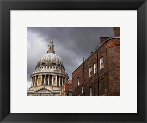 Framed St Pauls Cathedral in London Print