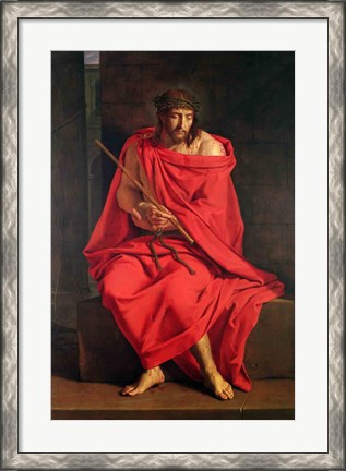 Framed Jesus mocked Print