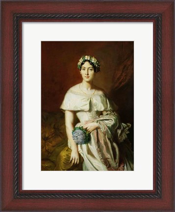 Framed Mademoiselle Marie-Therese de Cabarrus, 1848 Print
