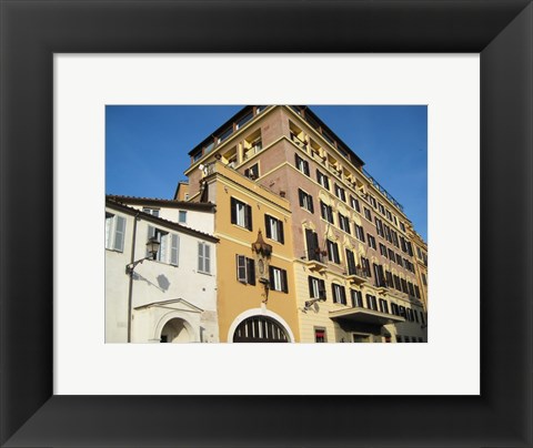 Framed Buildings Close to Spanish Steps Print