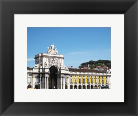 Framed Rua Augusta Arch of Triumph Print