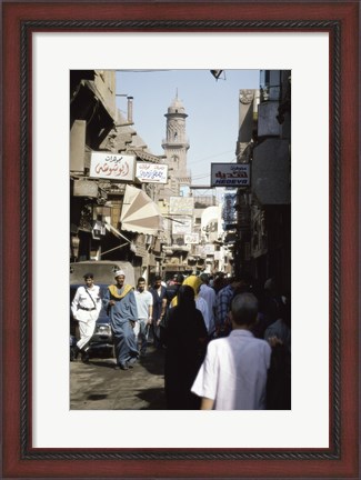 Framed Marketplace Cairo Egypt Print