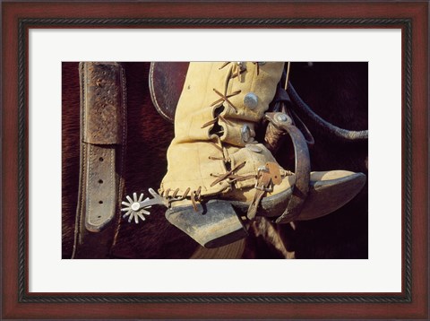 Framed Cowboy boot Print