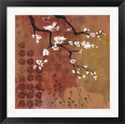 Framed Japanese Branch Floral Print