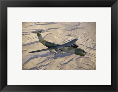 Framed Lockheed C-141B Starlifter Cargo Plane Print