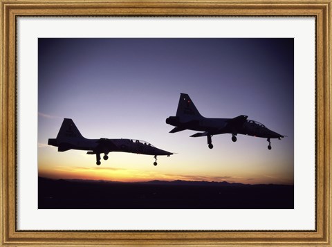 Framed US Air Force  T-38 Trainers Print