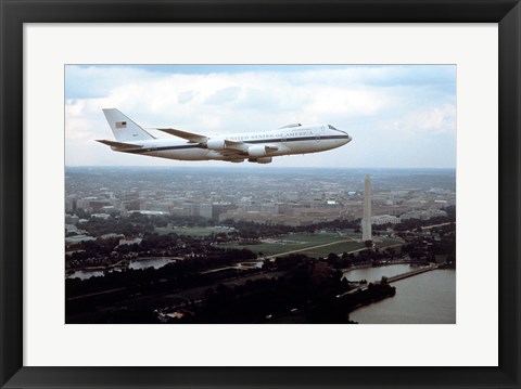 Framed E-4B Advanced Airborne Command Post Washington, D.C. Print