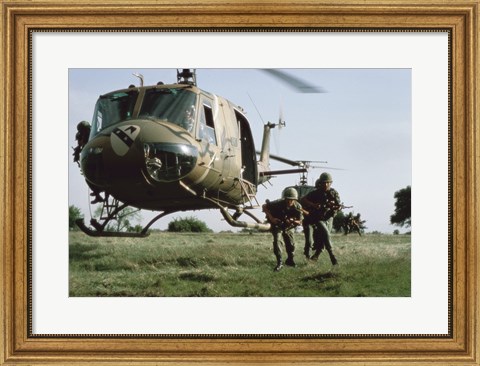 Framed UH-1H HUEY Print