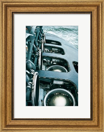 Framed Close-up of a submarine missile silos Print