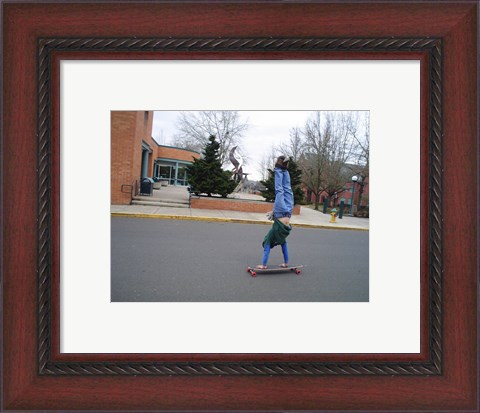 Framed Upsidedown Skater Print