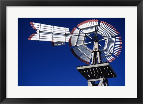 Framed USA, Texas, San Antonio, Tower of the Americas, close up of old windmill Print