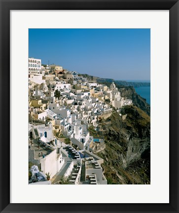 Framed Santorini, Cyclades Islands, Greece Print
