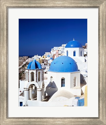 Framed Santorini, Oia , Cyclades Islands, Greece Print