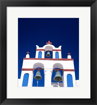 Framed Church in Santorini, Greece Print
