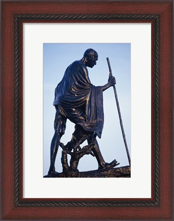 Framed Statue of Mahatma Gandhi, Chennai, Tamil Nadu, India Print