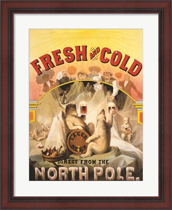 Framed North Pole Lager Print