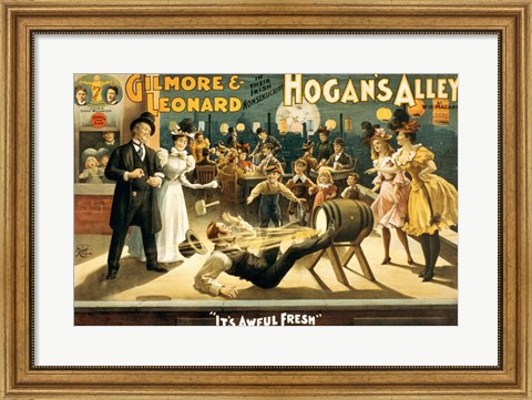 Framed Hogan&#39;s Alley Beer Print
