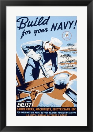 Framed Build for your Navy! Print