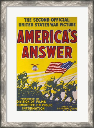 Framed America&#39;s Answer Print