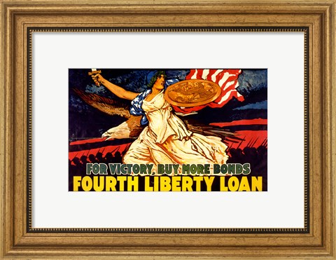Framed Fourth Liberty Loan Print