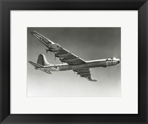 Framed Low angle view of a fighter plane in flight, Convair B-36D Print