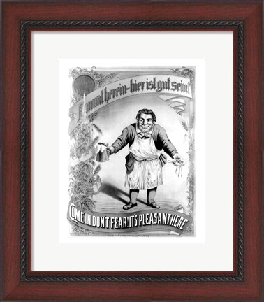 Framed Come in Don&#39;t Fear! It&#39;s Plesant Here Print