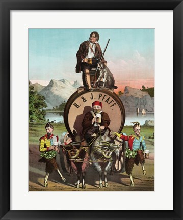 Framed Lager Beer Print