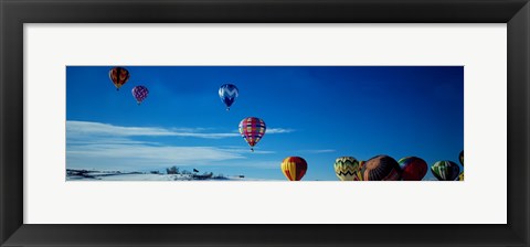 Framed Hot Air Balloons New Mexico USA Print