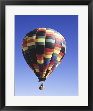 Framed Low angle view of a hot air balloon rising, Albuquerque, New Mexico, USA Print