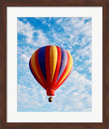 Framed hot air balloon in the sky, Albuquerque, New Mexico, USA Print