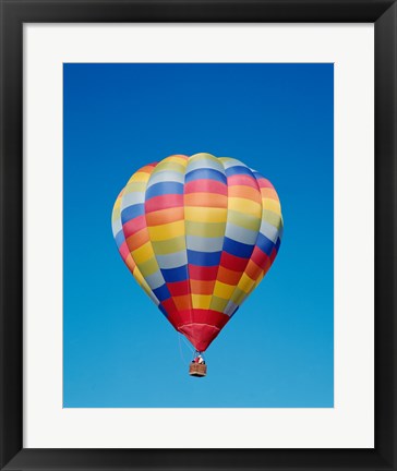 Framed Low angle view of a hot air balloon in the sky, Albuquerque, New Mexico, USA Print