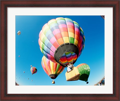 Framed Goodbye Hot Air Balloons! Print