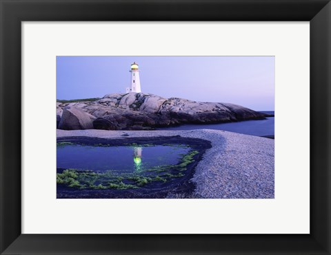 Framed Peggy&#39;s Cove Lighthouse, Peggy&#39;s Cove, Nova Scotia, Canada Print