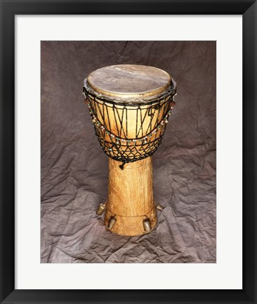 Framed Djembe Drum West Africa Print