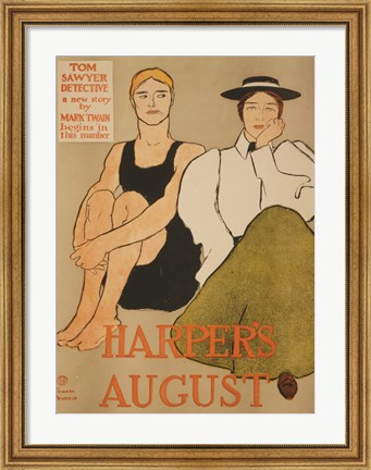 Framed Harper&#39;s August Print