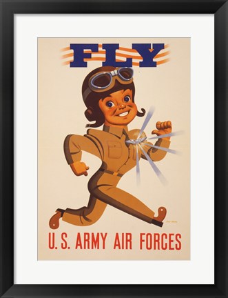 Framed Fly U.S. Army Air Forces Print