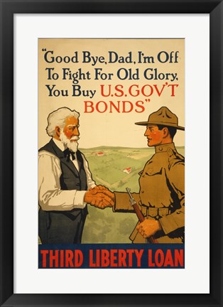 Framed Third Liberty Loan Print