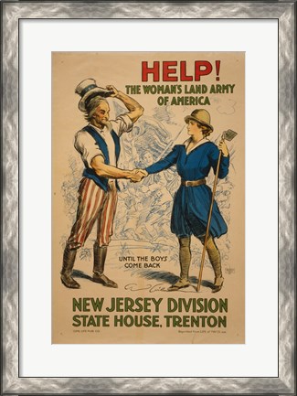 Framed New Jersey Division State House, Trenton Print