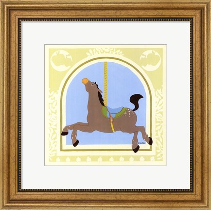 Framed Horse Carousel Print